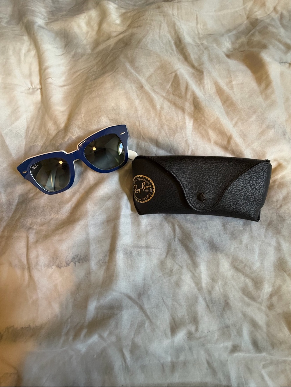 Ray-Ban State Street RB2186 1299/3M Blue White Gradient Sunglasses